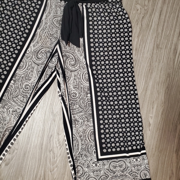 INC International Concepts Plus Size Tie-Waist Palazzo Pants - Picture 5 of 10